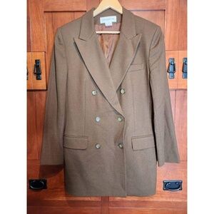 Jones New York Double Breasted brown Blazer Women's Size 14
